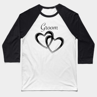 Groom Twin Heart Collection Baseball T-Shirt